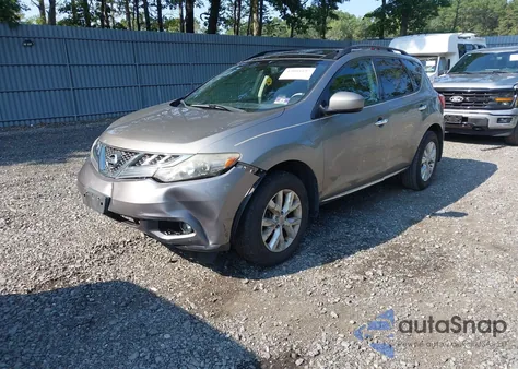 2012 Nissan Murano Sl z USA, uszkodzony, nr VIN JN8AZ1MW3CW222701